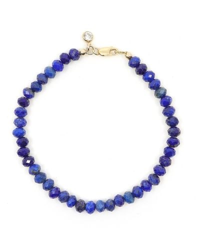Shar Oke Blue Lapis Lazuli Beaded Bracelet