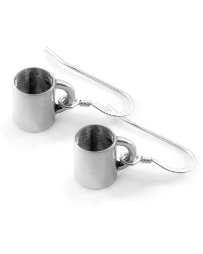 Anchor and Crew Gustatory Coffee Mug Earrings - Metallic