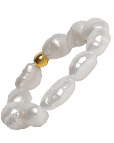 Lavani Jewels Sora Pearl Ring - White