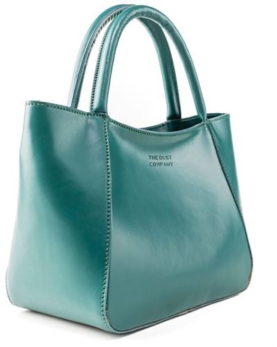 THE DUST COMPANY Leather Tote Jade Soho Collection - Blue