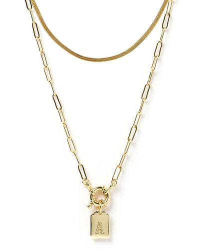ARMS OF EVE Tag Necklace Stack - Multicolour