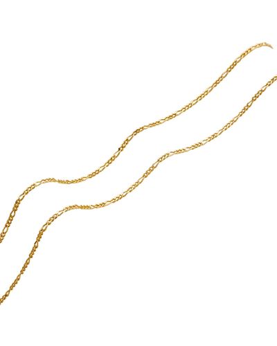 Posh Totty Designs Solid Figaro Chain Necklace - Metallic