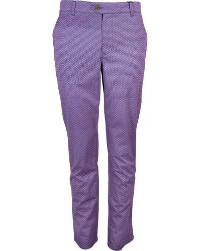 lords of harlech Jack Lux Large Turtle Trousers - Purple