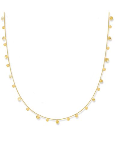 Lily Flo Jewellery Stardust Scattered Stars Solid Necklace - Metallic