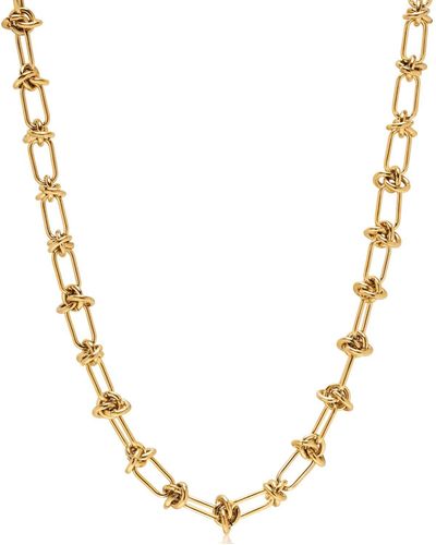Nialaya En Barbed Wire Necklace - Metallic