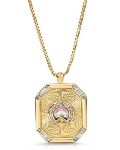 Glamrocks Jewelry Daybreak Medallion Necklace- Twilight - Multicolor