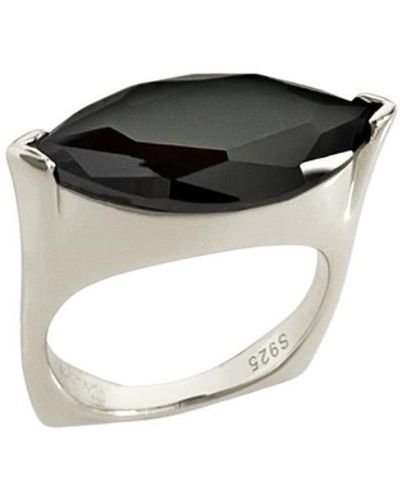 CVLCHA Selene Black Crystal Marquise Ring