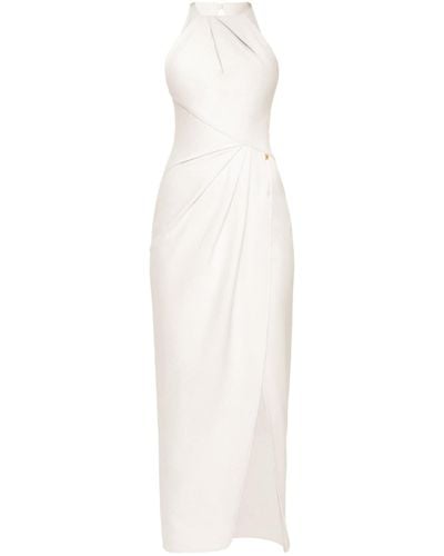 Angelika Jozefczyk Draped Dress Sofia Ivory - White