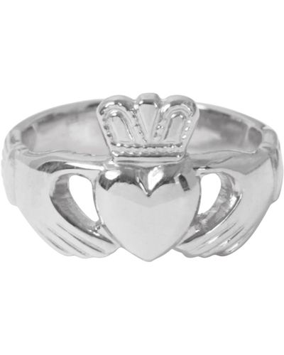 Katie Mullally Claddagh Adjustable Ring - White