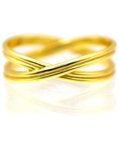 VicStoneNYC Fine Jewelry The Timeless Möbius Strip Ring - Yellow