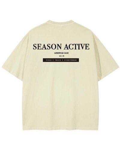 Season Swim Neutrals / Everywhere Essential Off T-shirt. - Natural