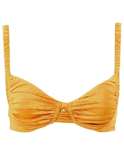Decolet the label Ariel Underwire Bikini Top In Sunset - Yellow
