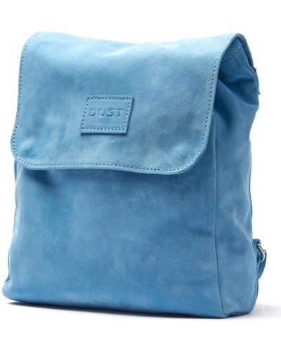 THE DUST COMPANY Leather Backpack Light Upper West Side Collection - Blue