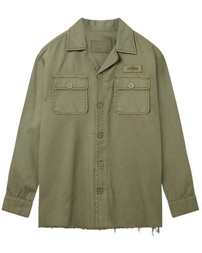 Other Long Sleeve Military Shirt - Green