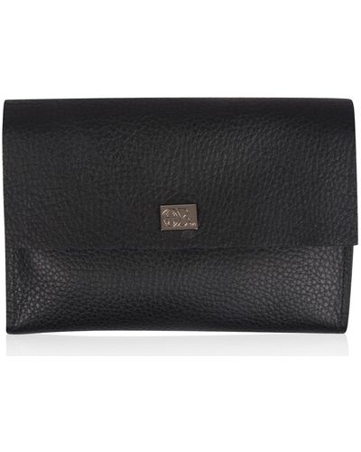 Owen Barry Leather Purse Small Vermont - Black
