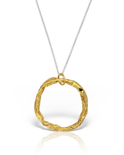Madeleine Karma Circle Gold Necklace - Metallic