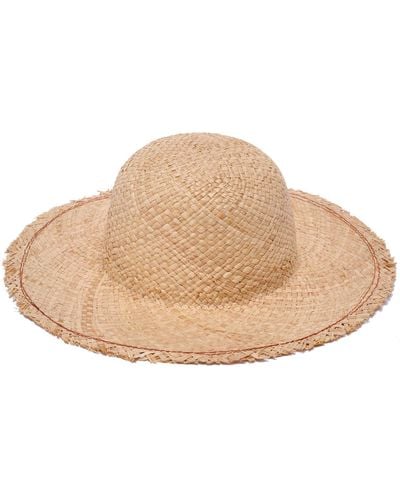Justine Hats Neutrals Wide Sun Straw Hat For - Natural