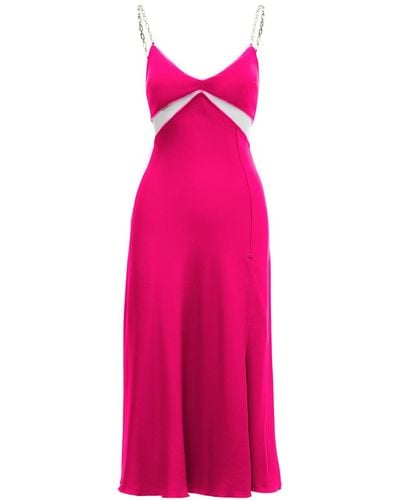Nissa Embellished Midi Dress Pink