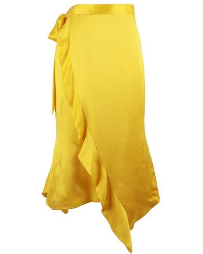 Emma Wallace Sakura Wrap Skirt - Yellow