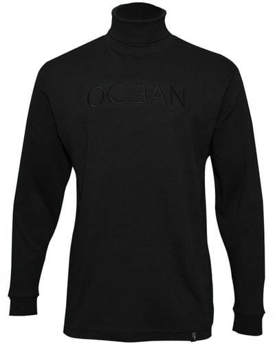 Ocean Rebel Egyptian Cotton Turtleneck - Black