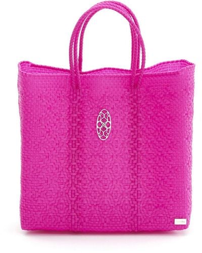Lolas Bag Medium Pink Tote Bag