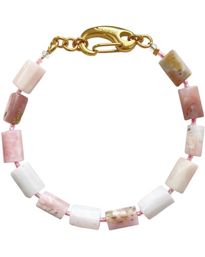 Smilla Brav Pink Opal Bracelet Mio - Metallic