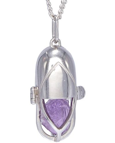 CAPSULE ELEVEN Capsule Crystal Pendant - Purple
