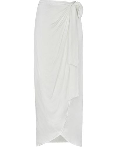 Aguaclara Antibes Wrap Skirt - White