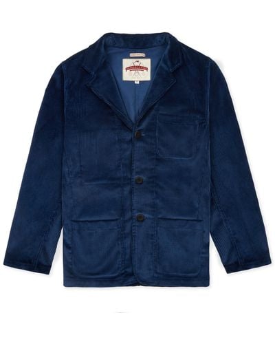Burrows and Hare Cord Blazer - Blue