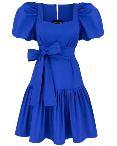 Monica Nera Jasmine Mini Dress - Blue