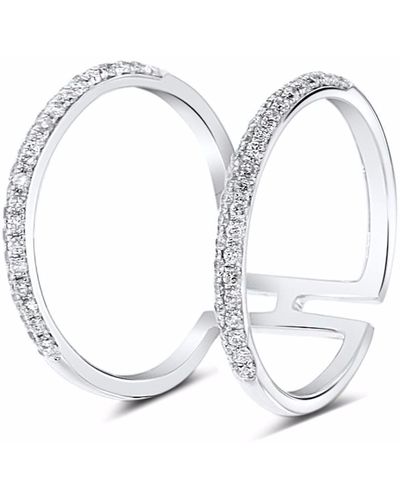 Cosanuova Chloe Diamond Ring 18k White Gold - Metallic