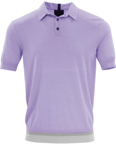 lords of harlech Pilgrim Polo Shirt - Purple