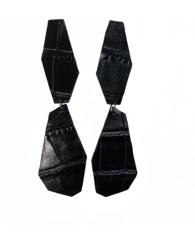 WAIWAI Geometric Goddess Earrings - Black