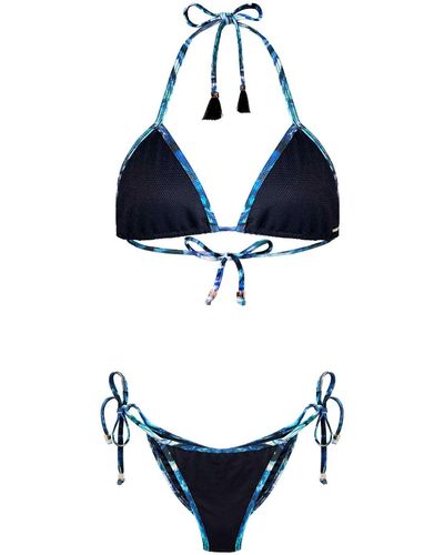 ELIN RITTER IBIZA Butterfly Print Bikini Set Tamara Pia - Blue