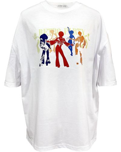 Maison Bogomil T-shirt Retro Party In Many Colors - White