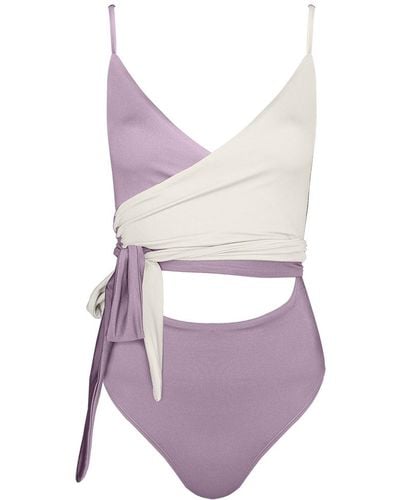 Movom Solana Wrap Swimsuit - Purple