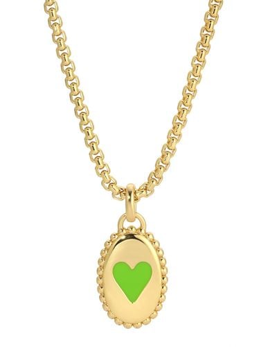 Leeada Jewelry Bea Goode Heart Necklace - Metallic
