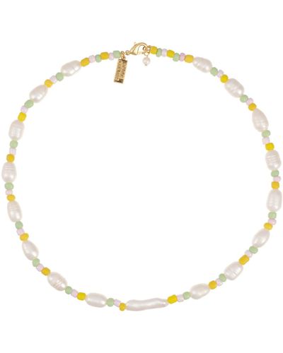 Talis Chains Pearly Delight Necklace- Multicolor - Metallic