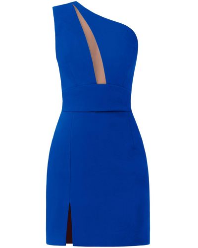 Tia Dorraine Love Weapon One-shoulder Mini Dress - Blue