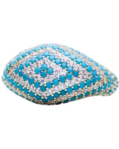 Native Gem Axel Ring- Turquoise - Blue