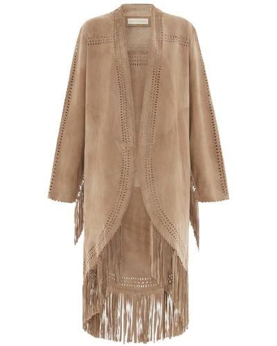 House of Dharma The Dolly Suede Jacket – Taupe - Gray