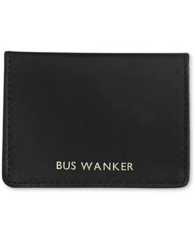 VIDA VIDA Leather Travel Card Holder - Black