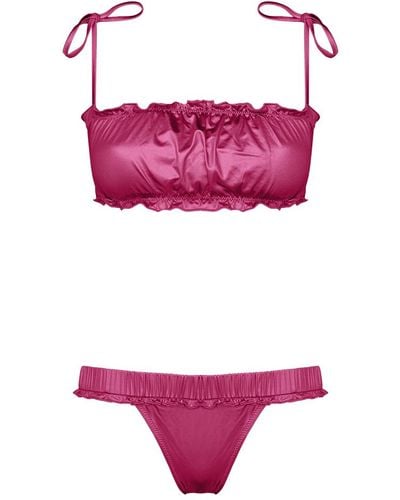 Movom Aster Frill Bikini - Pink