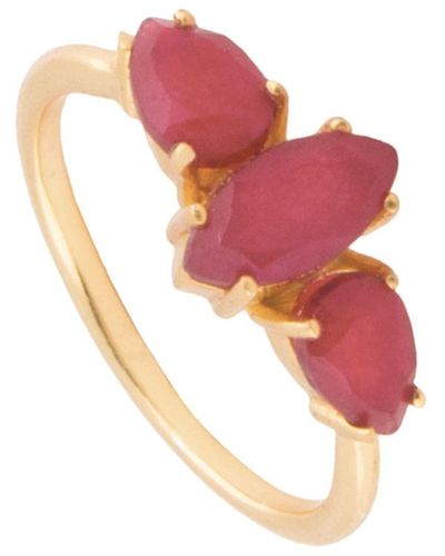 Lavani Jewels Ruby Kasia Ring - Multicolour