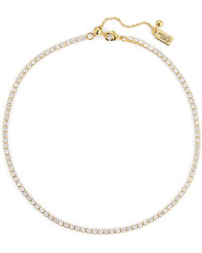 Native Gem Shimmer Tennis Necklace - Metallic