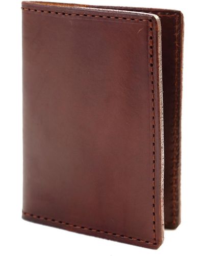 THE DUST COMPANY Leather Passport Holder In Cuoio Havana - Multicolor