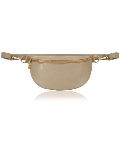 Betsy & Floss Neutrals Zadar Crossbody And Waist Bag In Light Taupe - Natural