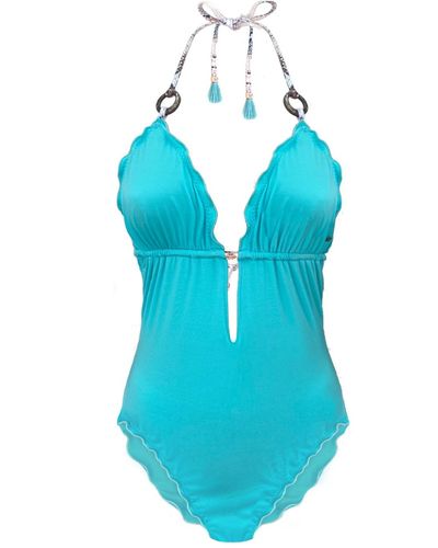 ELIN RITTER IBIZA Aqua Eco One-piece Swimsuit Anita - Blue