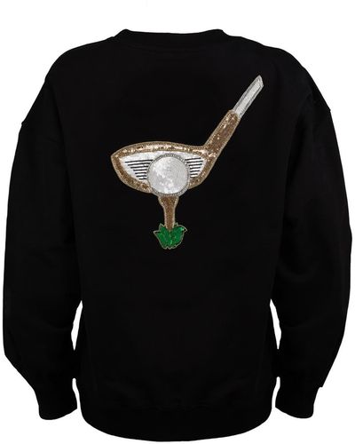 Laines London Embellished Golf Sweatshirt - Black