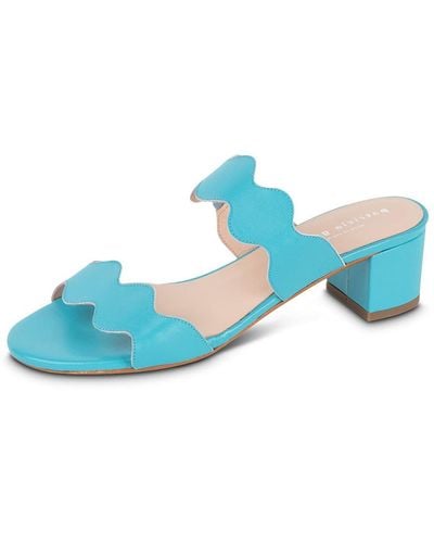Patricia Green Palm Beach Scalloped Sandal Turquoise - Blue